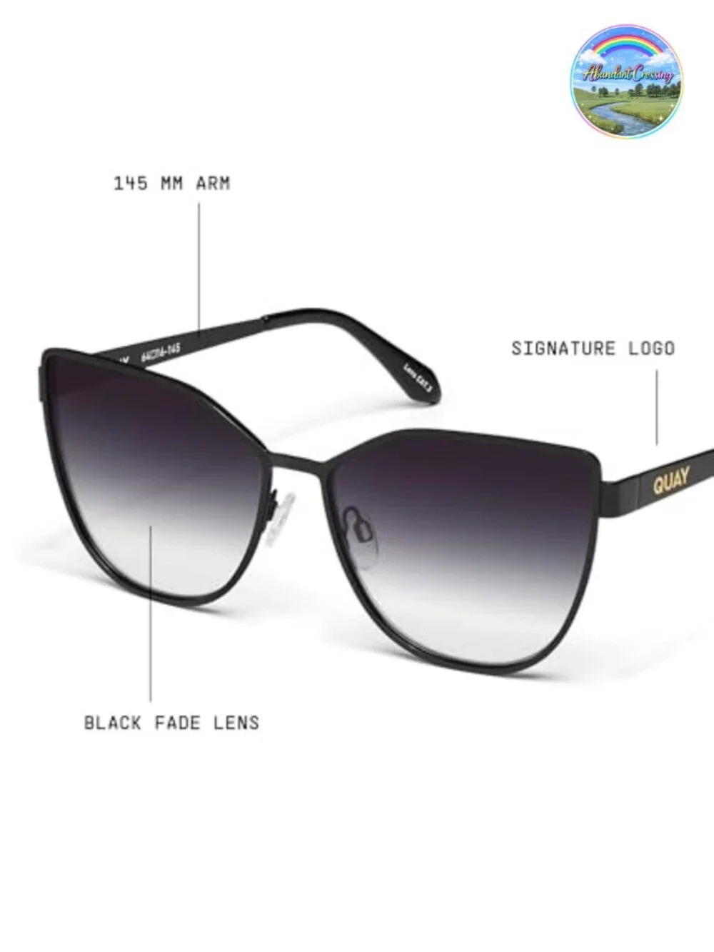 Oversized Cat Eye Sunglasses UV Protected Gradiant Lens